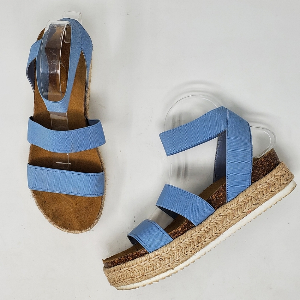UNIVERSAL THREAD Espadrille Platform Strappy Sandals Size 10